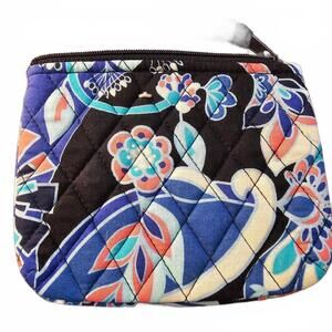 Vera Bradley Lotus Flower Swirl large zippered coin purse